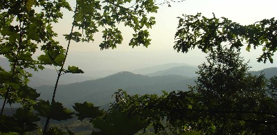 Die Gegend um La Verna - Blick von der Vogelkapelle